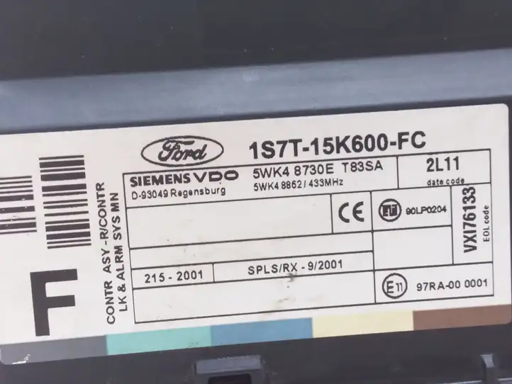 Ford Focus (1998 - 2004) 1S7T15K600FC Модуль комфорта — фото 3