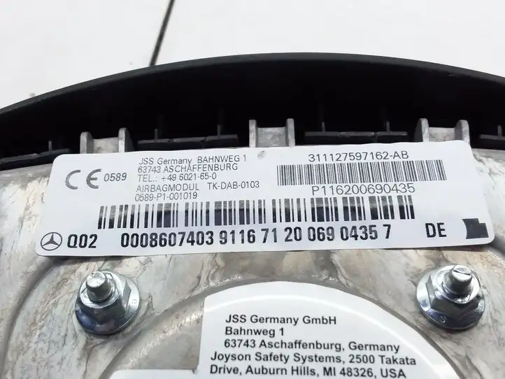 Mercedes-Benz A W169 (2004 - 2012) P116200690435 Подушка безопасности руля — фото 3