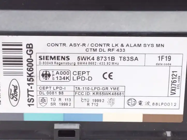 Ford Mondeo Mk III (2000 - 2007) 1S7T15K600GB Модуль комфорта — фото 3