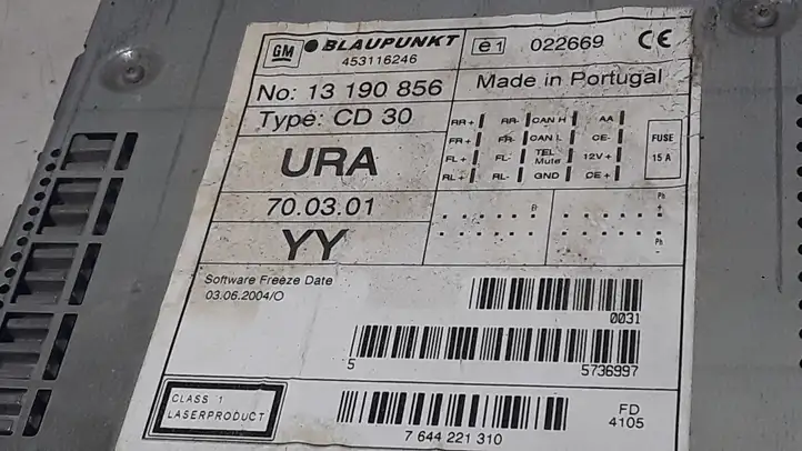 Opel Zafira B (2003 - 2006) 13190856 Магнитола / мультимедийная система — фото 4
