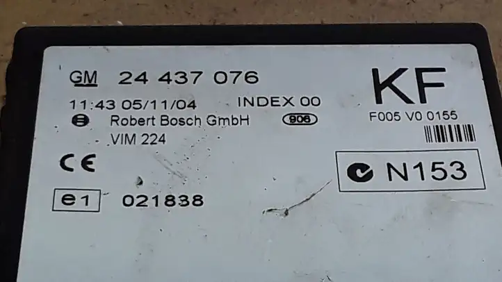 Opel Zafira A (1999 - 2003) 24437076 Модуль комфорта — фото 2