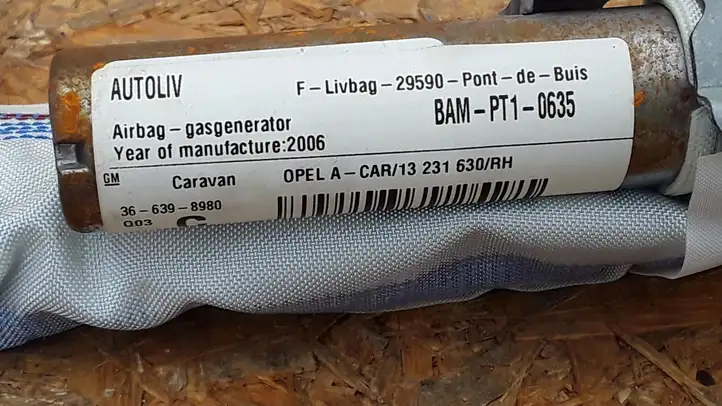 Opel Astra H (2004 - 2009) 13231630 Боковая подушка безопасности шторка — фото 3