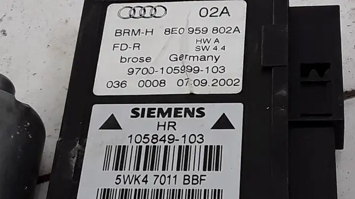 Audi A4 S4 B6 8E 8H (2000 - 2006) 8E0959802A Стеклоподъемник задней двери — фото 3