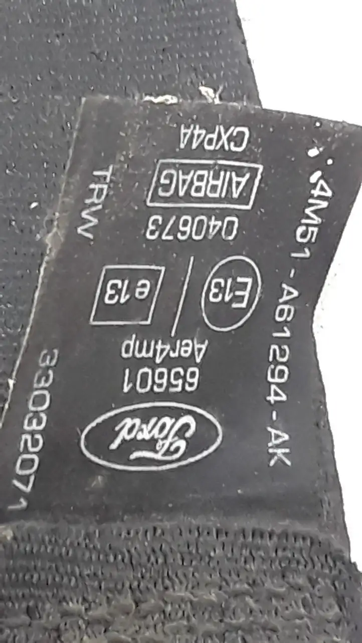 Ford Focus (2005 - 2008) 4M51A61294AK Передний ремень безопасности — фото 2