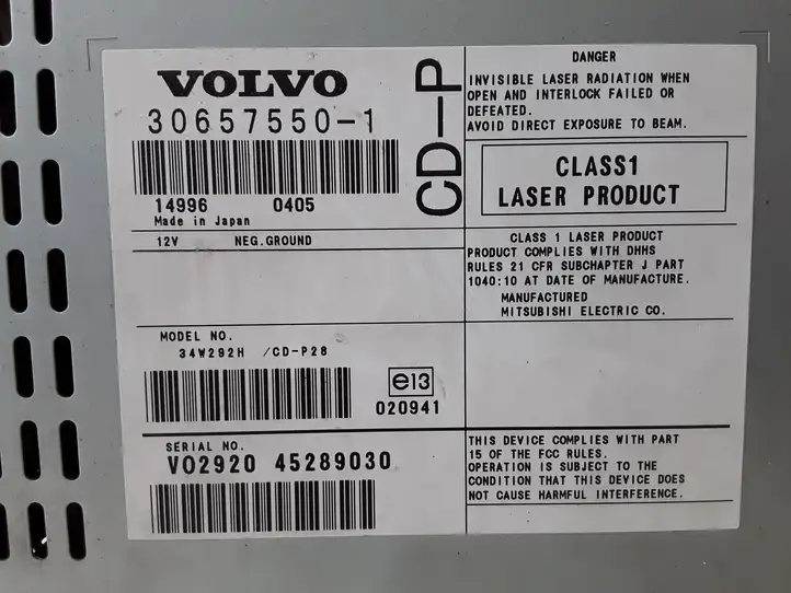 Volvo XC90 (2002 - 2006) 306575501 Магнитола / мультимедийная система — фото 2