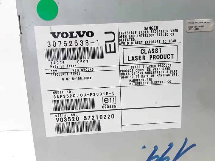 Volvo V70 (2004 - 2007) 307525381 Магнитола / мультимедийная система — фото 3