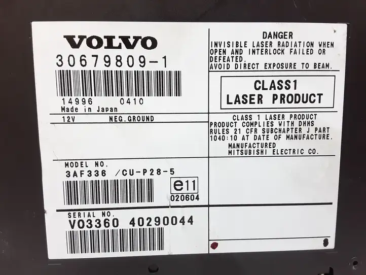 Volvo XC90 (2002 - 2006) 306798091 Магнитола / мультимедийная система — фото 2