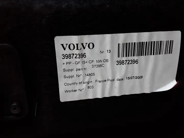 Volvo C30 (2007 - 2010) 39872396 Коврик багажника — фото 3