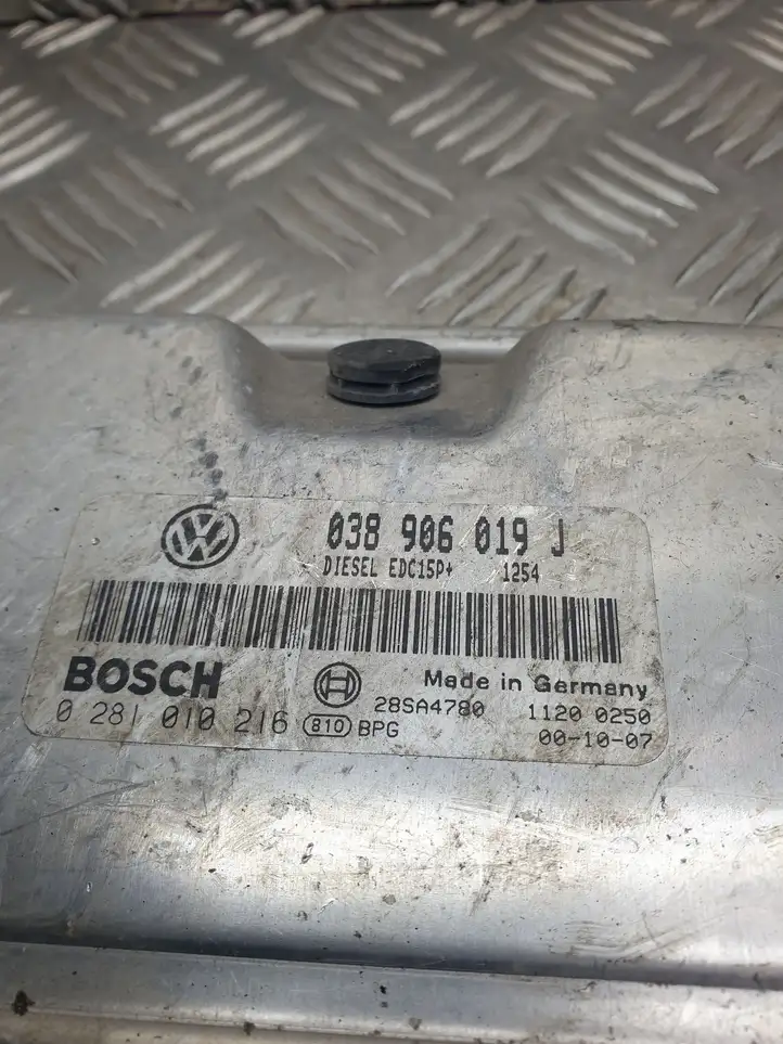 Volkswagen Sharan (2000 - 2003) 038906019J Блок управления двигателем (ЭБУ) — фото 2