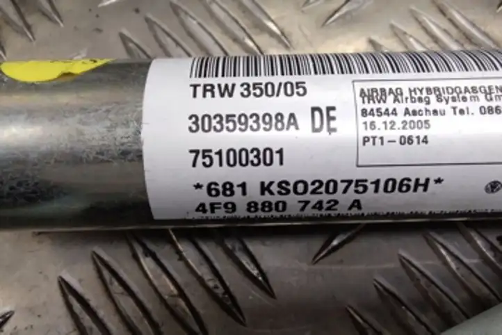 Audi A6 (2004 - 2008)  30359398A Боковая подушка безопастности( (крыша)