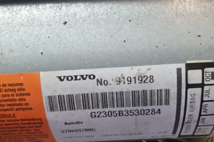 Volvo S60 (2000 - 2004) 570603700G Подушка безопасности пассажира — фото 3