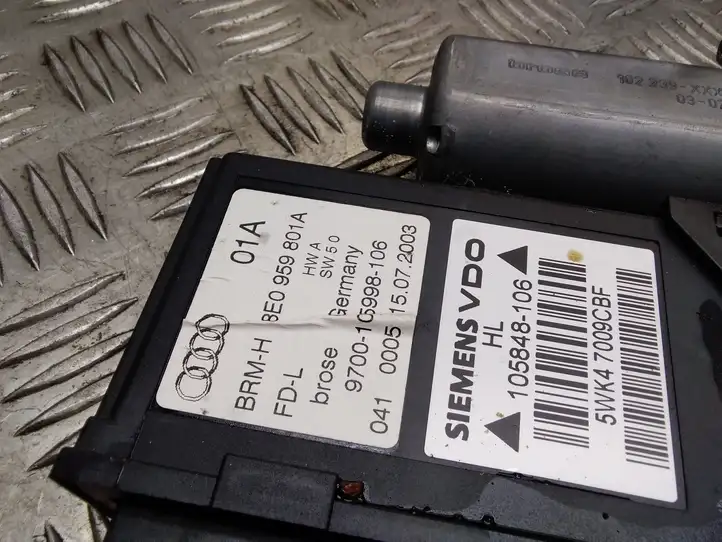 Audi A4 S4 B6 8E 8H (2000 - 2006) 8E0959801A Стеклоподъемник задней двери — фото 2
