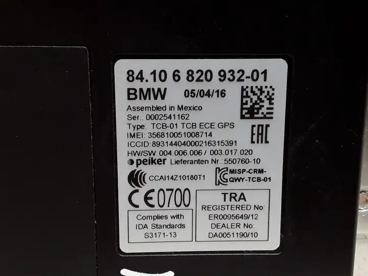 BMW 5 F10 F11 (2009 - 2016) 6820932 Bluetooth модуль — фото 2