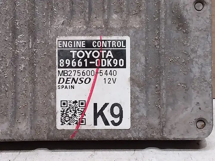 Toyota Yaris (2014 - 2019) 896610DK90 Блок управления двигателем (ЭБУ) — фото 2