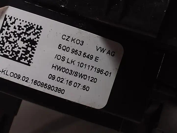 Audi A3/S3 8V (2012 - 2016) 5Q0953549E Контактное кольцо SRS — фото 2