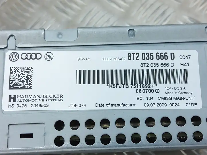 Audi A5 8T 8F (2007 - 2011) 8T2035666D Магнитола / мультимедийная система — фото 3