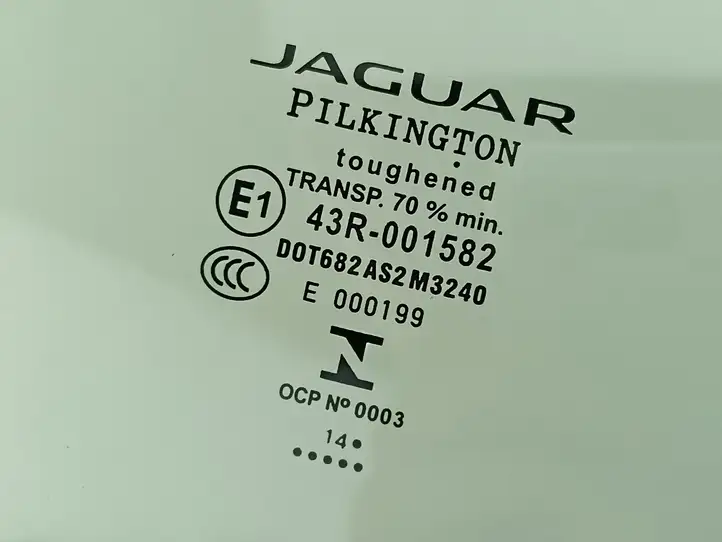 Jaguar XF (2007 - 2015) 43R001582 Стекло задней двери — фото 2