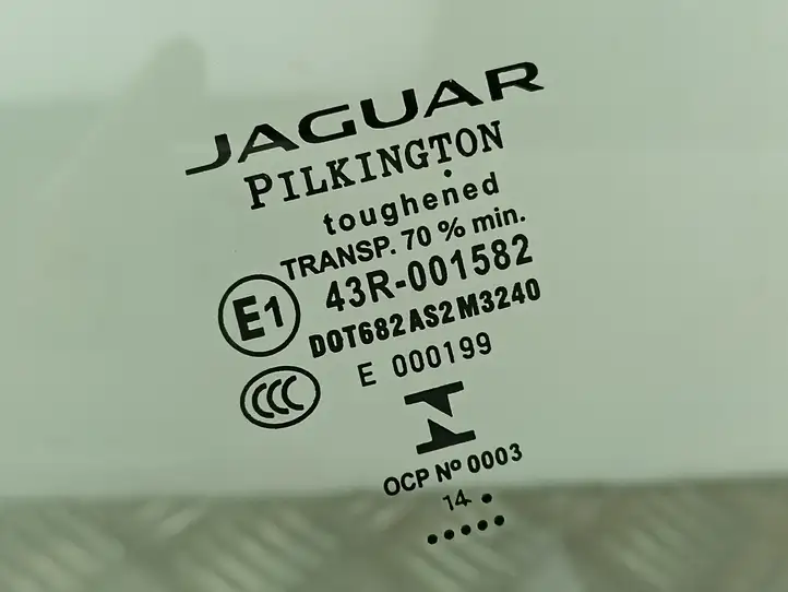 Jaguar XF (2007 - 2015) 43R001582 Стекло задней двери — фото 2