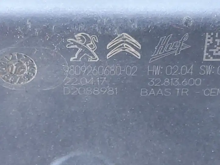 Peugeot 3008 II (2016 - 2023) 9809260680 Датчик открытия багажника — фото 3