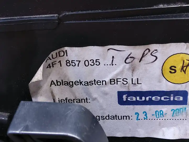Audi A6 S6 C6 4F (2004 - 2008) 4F1857035 Вещевой ящик — фото 3