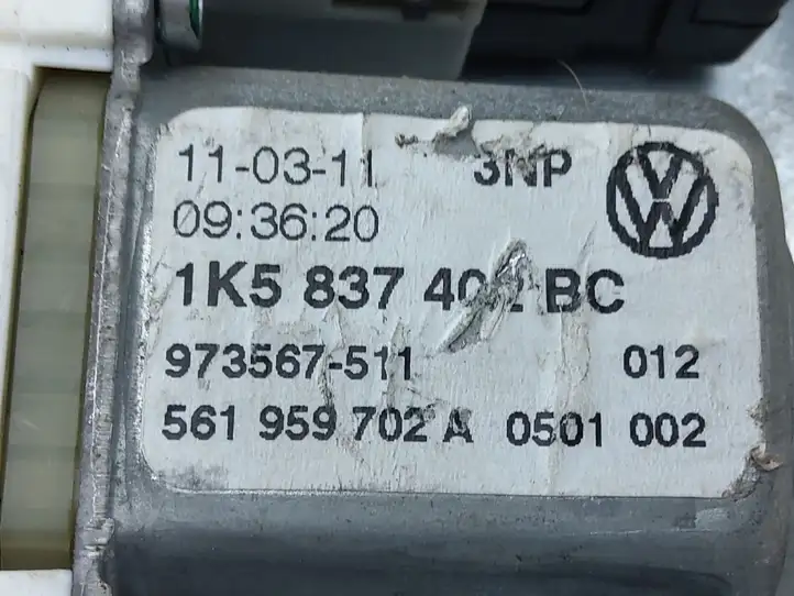 Volkswagen Golf VI (2009 - 2013) 1K5837402BC Электростеклоподъемник передний (комплект) — фото 4