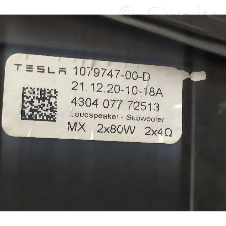Tesla Model 3 (2024 - ) 107974700D Сабвуфер — фото 4