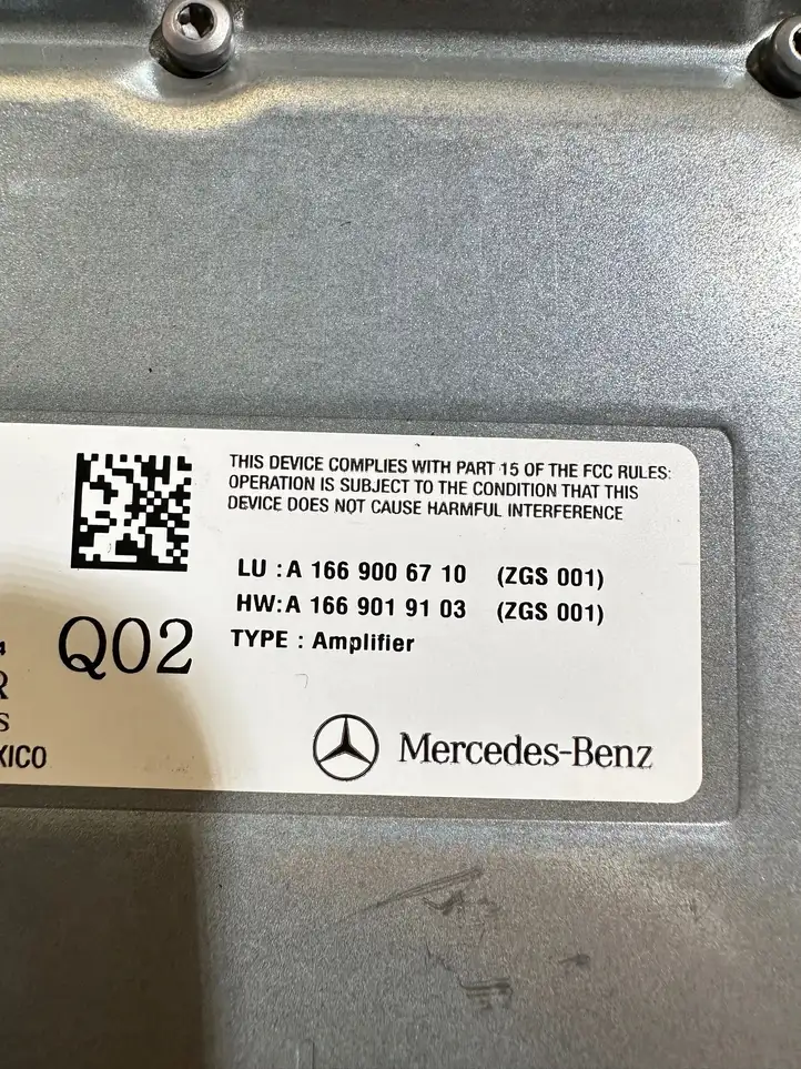 Mercedes-Benz GL X166 (2013 - 2019) A1669006710 Усилитель звука — фото 8