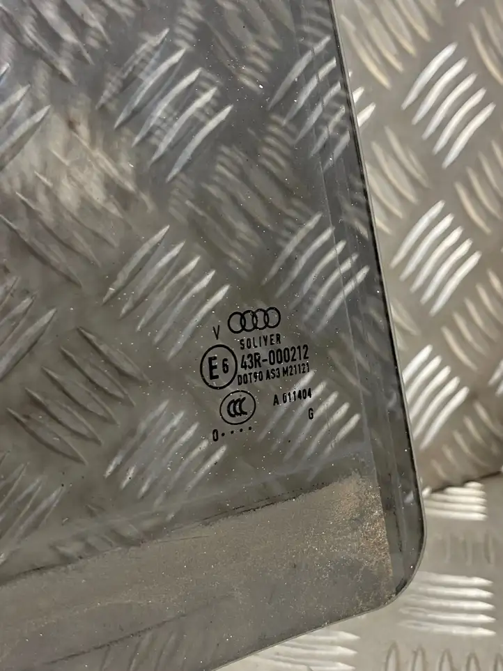 Audi A8 S8 D4 4H (2010 - 2014) 4H4845026C Стекло задней двери — фото 3