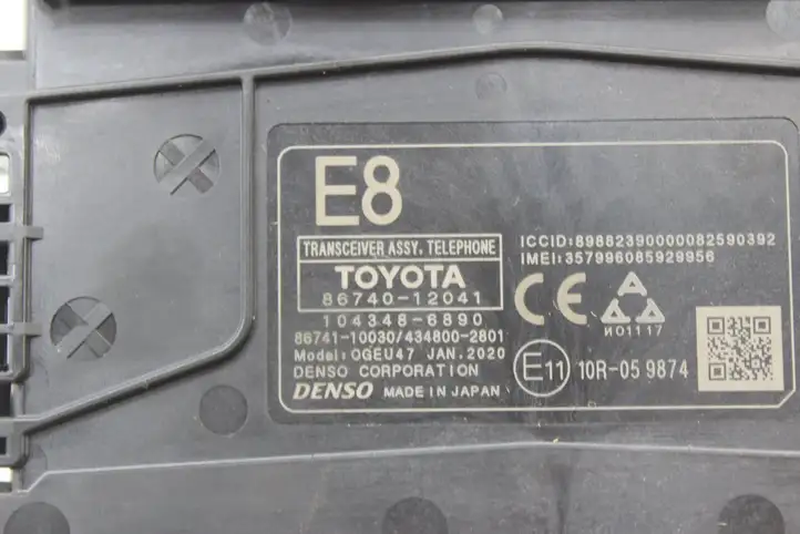 Toyota Corolla E210 E21 (2018 - ) 8674012041 Блок GSM — фото 3