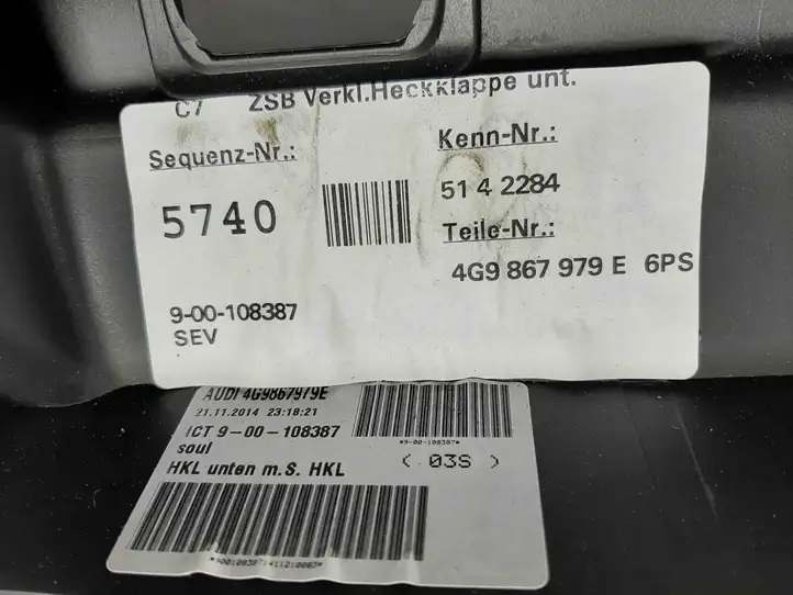 Audi A6 Allroad C7 (2012 - 2014) 4G9867979E Обшивка багажника — фото 4