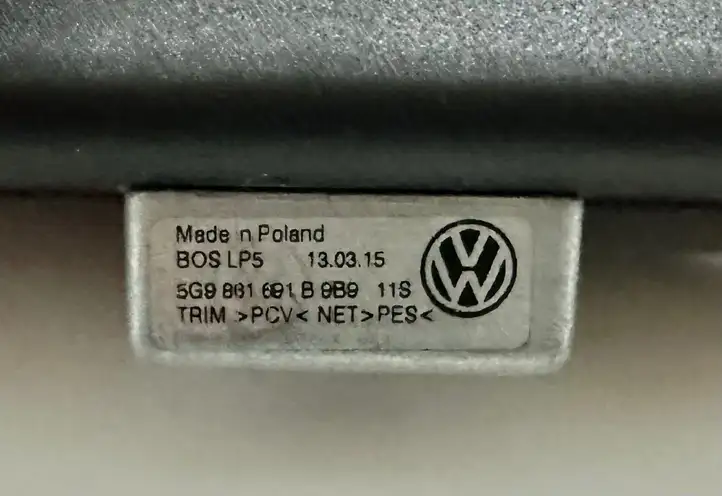 Volkswagen Golf VII (2013 - 2019) 5G9801691B Перегородка органайзера — фото 2