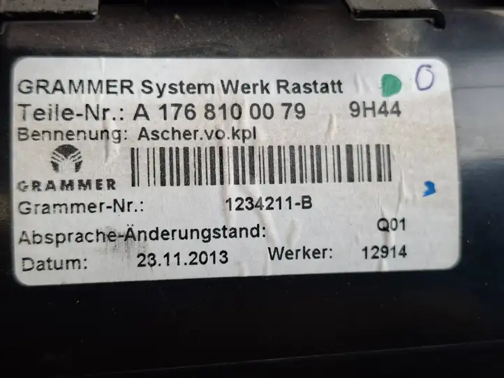 Mercedes-Benz CLA C117,X117,W117 (2013 - 2019) A1768100079 Передняя пепельница — фото 6