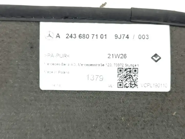 Mercedes-Benz EQA (2021 - ) A2436807101 Передний коврик салона — фото 8