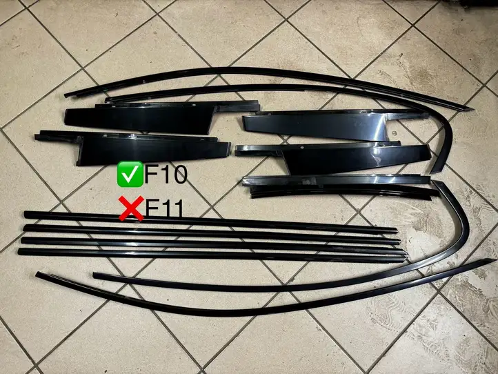 BMW 5 F10 F11 (2009 - 2016) 7209715 Накладка стекла задней двери — фото 1