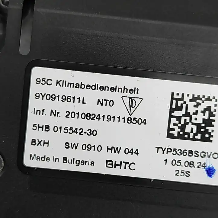 Porsche Cayenne (9Y0 9Y3) (2018 - ) 9Y0919611L Управление климат контролем — фото 5
