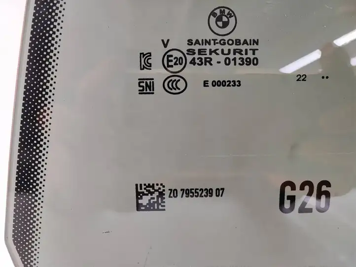 BMW i4 (2021 - ) 7955239 Стекло задней двери — фото 3