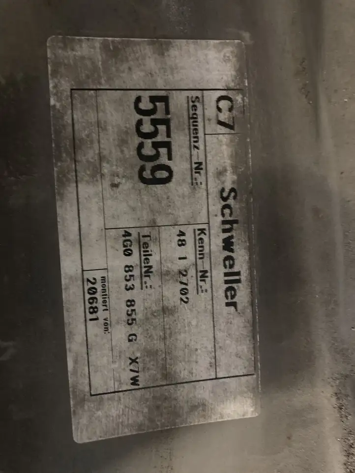 Audi A6 C7 (2011 - 2014) 4G0853855G Порог кузова — фото 8
