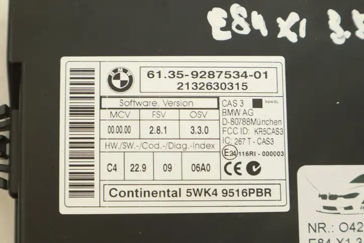 BMW X1 E84 (2009 - 2015) 8617572 Комплект системы зажигания — фото 3