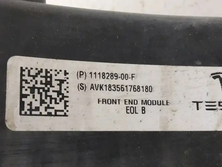 Tesla Model 3 (2017 - 2023) 111828900F Усилитель переднего бампера — фото 6