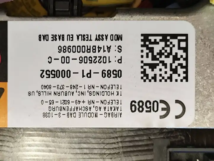 Tesla Model S (2012 - 2016) 0589P1000552 Подушка безопасности руля — фото 6