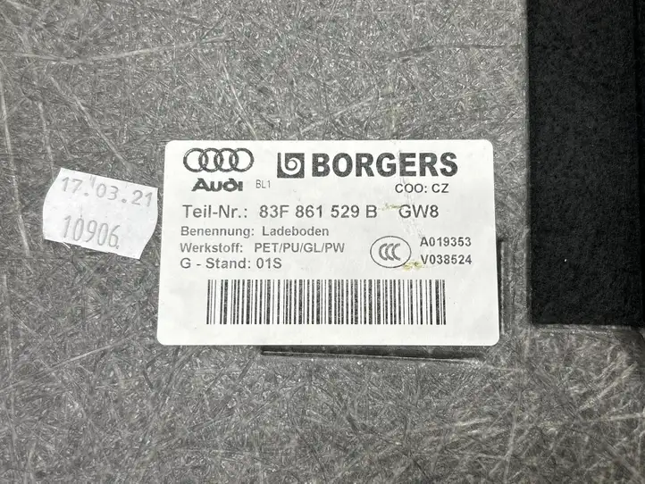 Audi Q3 F3 (2018 - ) 83F861529b Коврик багажника — фото 4