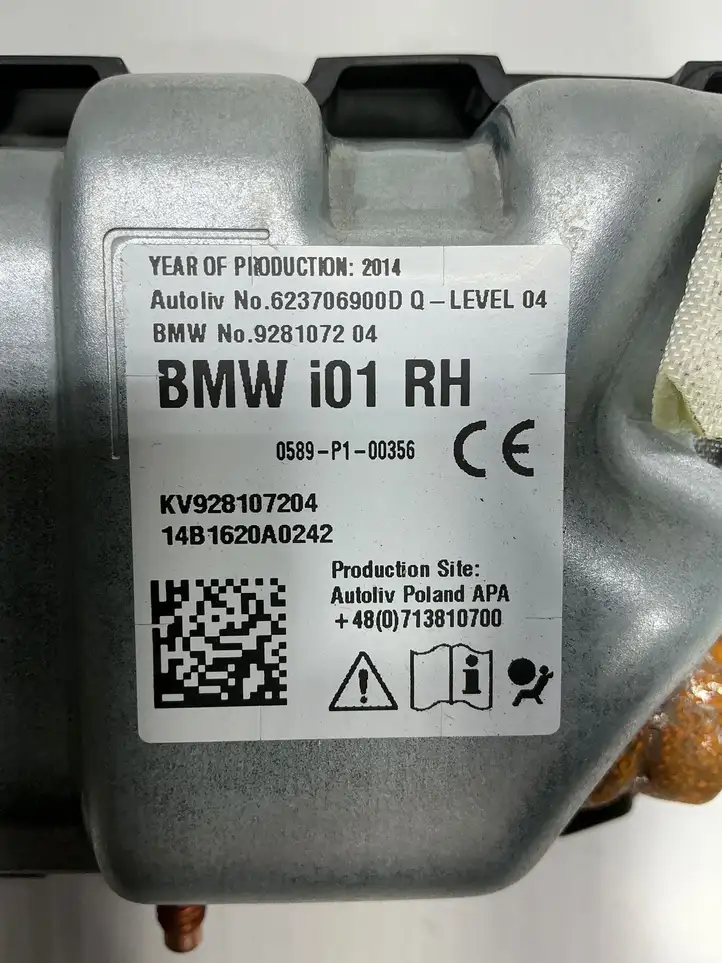 BMW i3 (2013 - ) 622230900e Подушка безопасности пассажира — фото 4