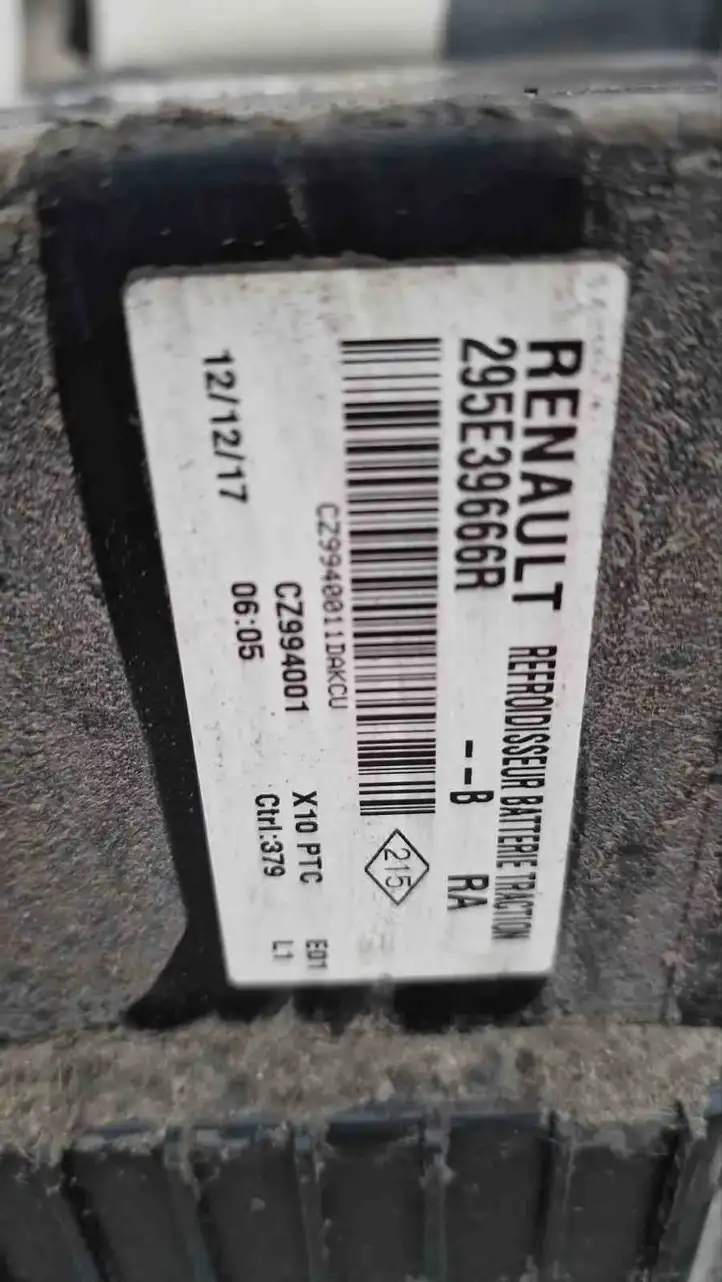 Renault Zoe (2012 - ) 295E39666R электрический вентилятор батареи автомобиля — фото 4