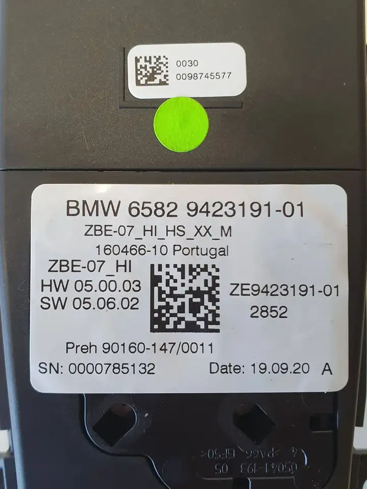 BMW 3 G20 G21 (2019 - ) 9423191 Контроллер мультимедийной системы — фото 5