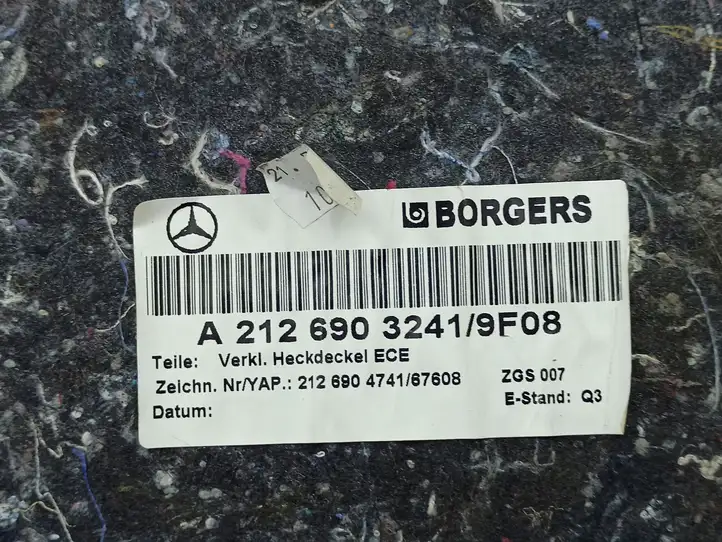 Mercedes-Benz E W212 (2009 - 2016) A2126903241 Обшивка багажника — фото 2