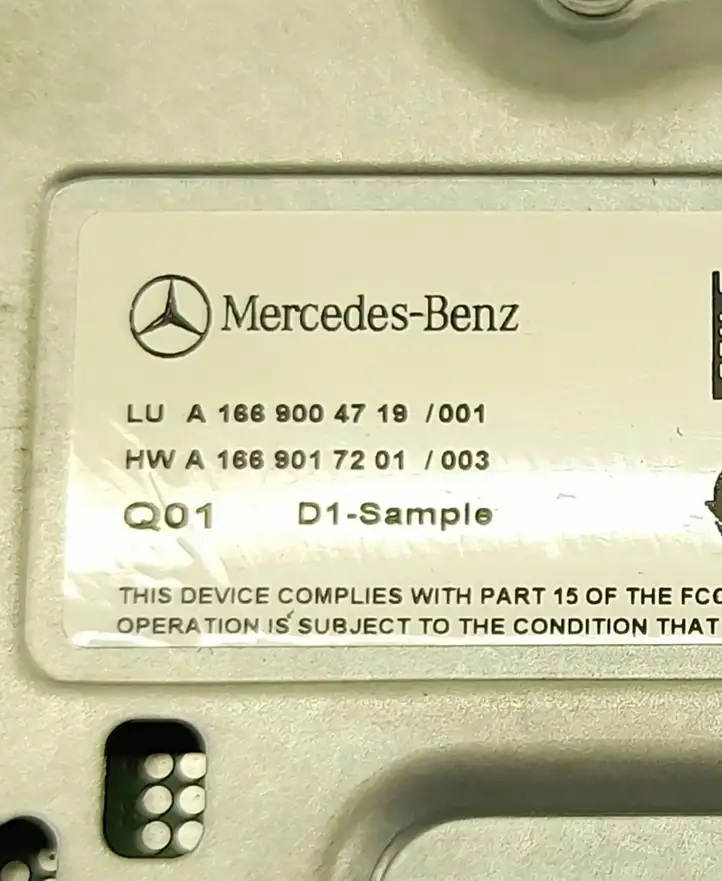 Mercedes-Benz GLE W166/C292 (2015 - 2019) Усилитель звука — фото 5