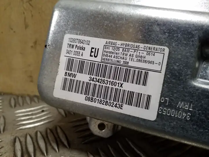 BMW X3 E83 (2003 - 2010) 34342631601X Подушка безопасности двери — фото 2