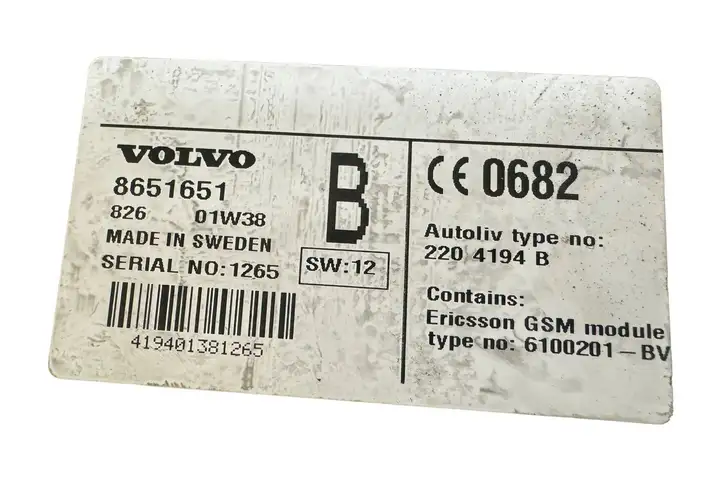 Volvo S80 (2004 - 2006) 8651651 Клавиатура телефона — фото 7