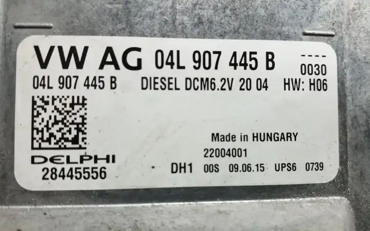 Skoda Octavia Mk3 (5E) (2013 - 2019) 04L907445B Блок управления двигателем (ЭБУ) — фото 4