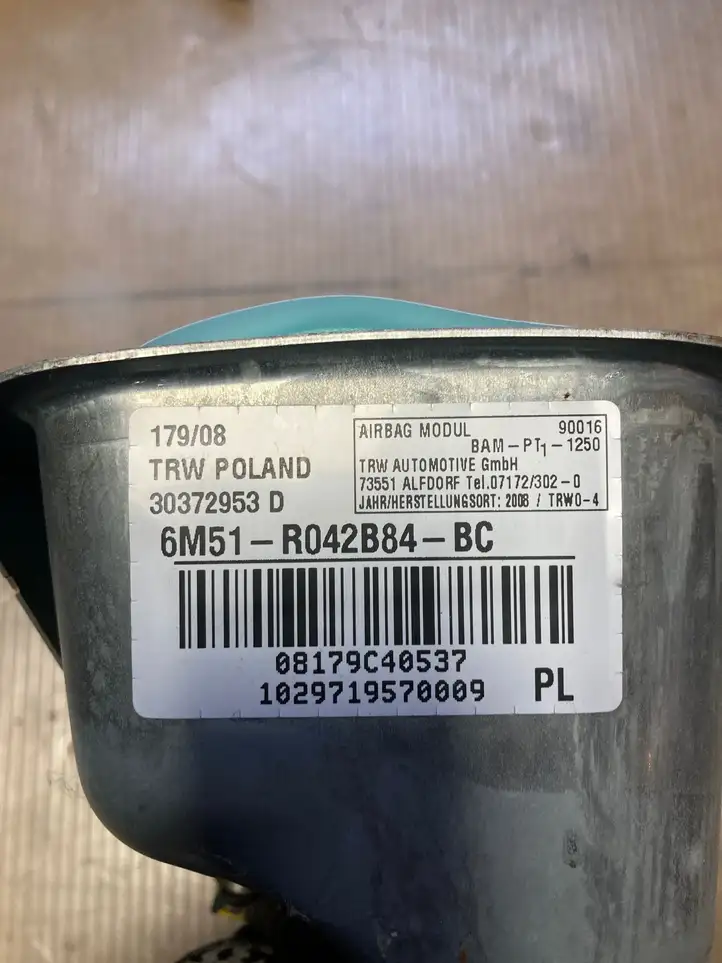 Ford Kuga I (2008 - 2012) 6M51R042B84BC Подушка безопасности пассажира — фото 3